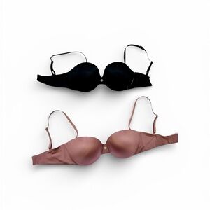 NEW Novelty  strapless Balconette Bra set size 38B